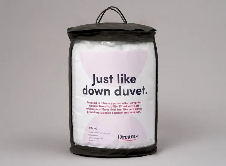 Dreams Just Like Down 10.5 Tog Duvet