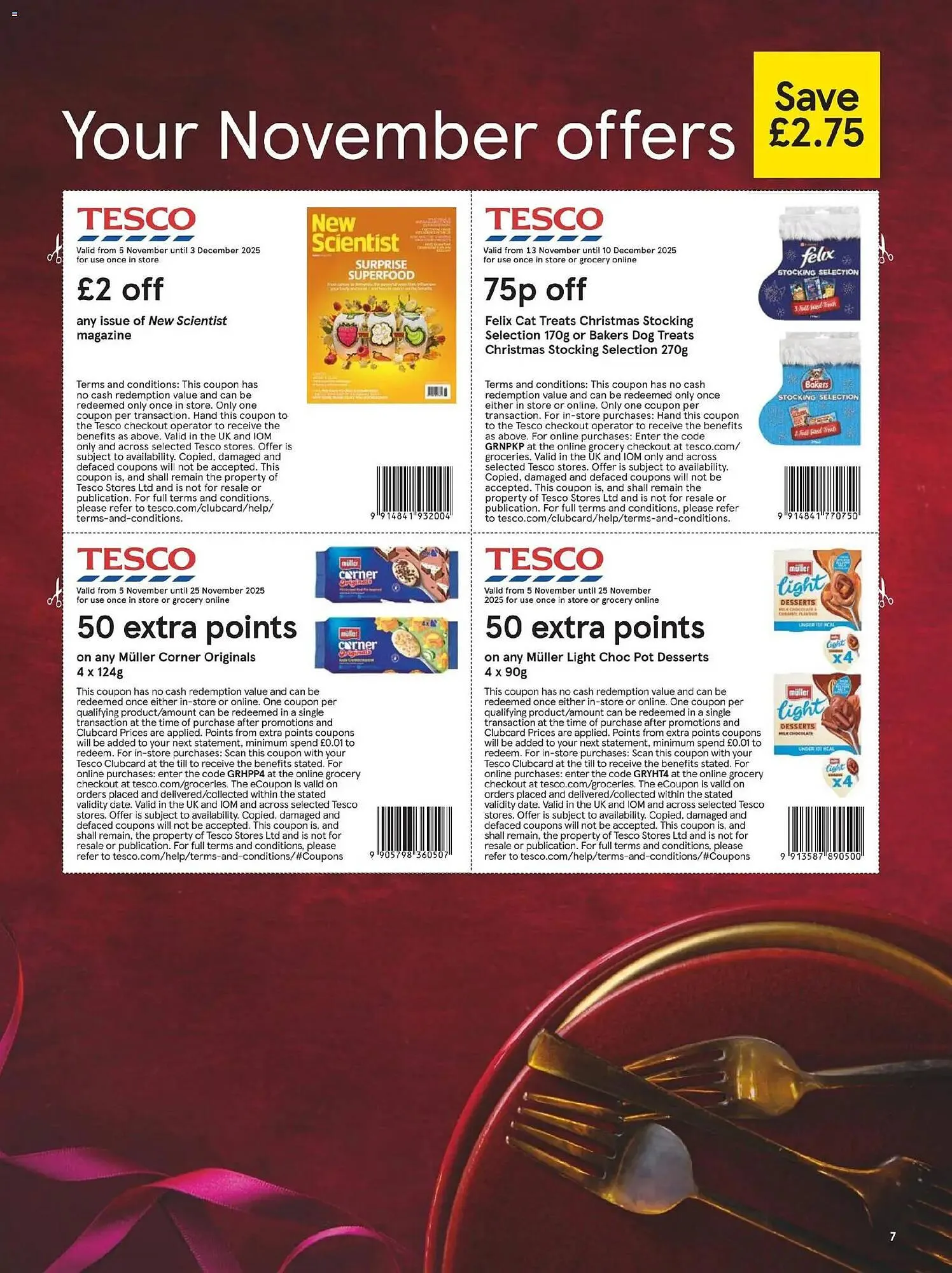 Tesco leaflet from 1 November to 30 November 2025 - Catalogue Page 7