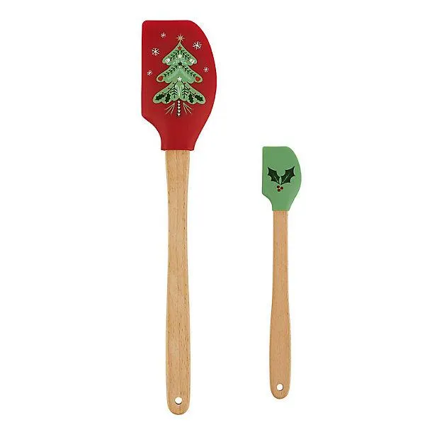 Lakeland Festive Joy Spatulas - Set Of Two