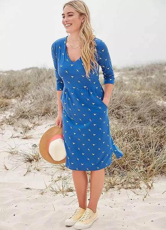 Freestyle Orla Bird Print Pocket Dress