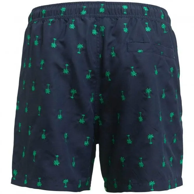 Bjorn Borg Santiago Palms Embroidery Swim Shorts, Navy