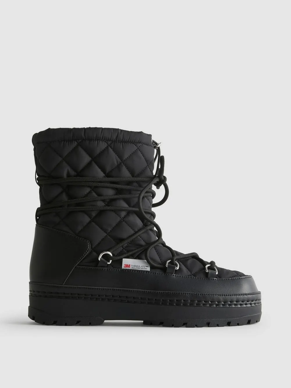Lace-Up Snow Boots