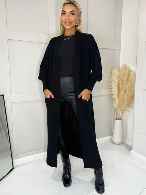 Maxi Cardigan - Black