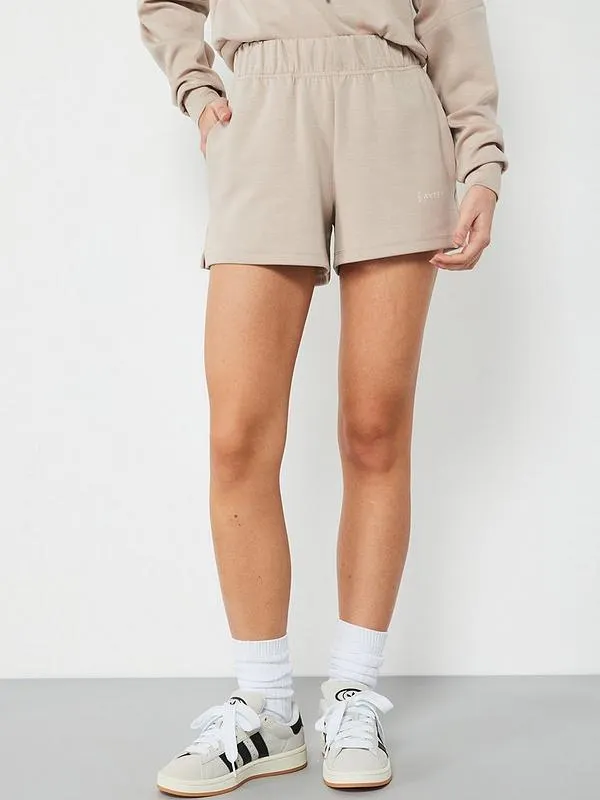 Premium Jersey Short Co-Ord - Stone