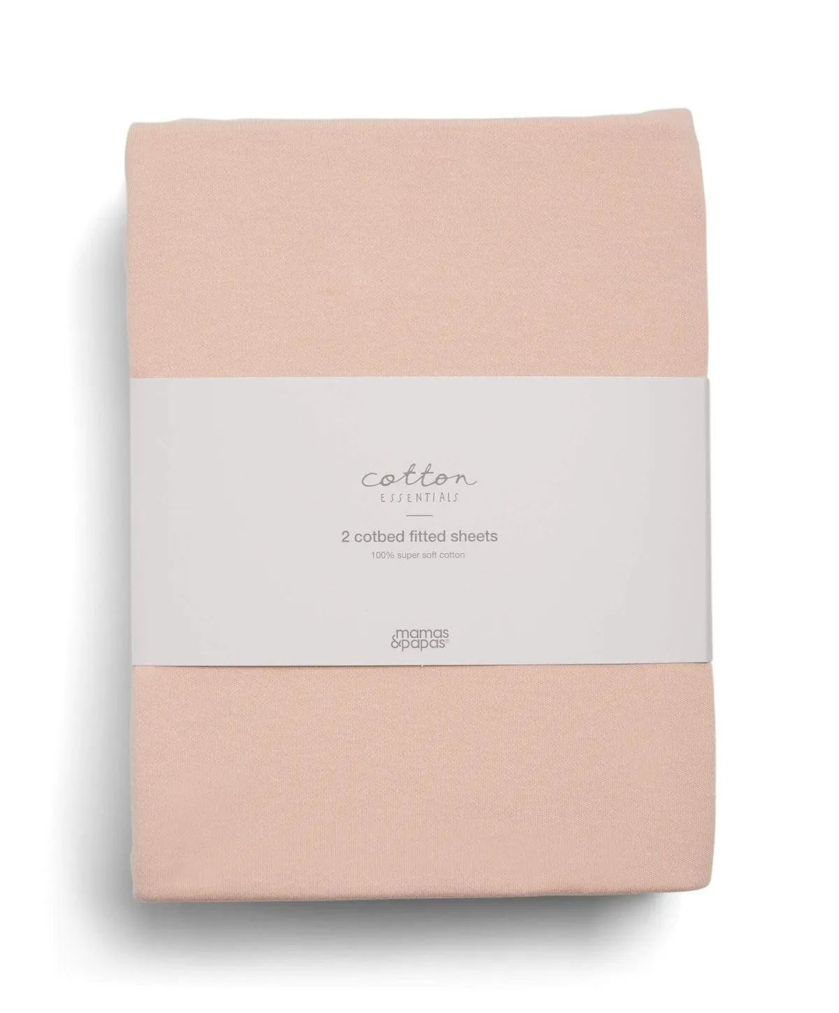 Cotton Essentials Cotbed Fitted Sheets (2 pack) - Terracotta