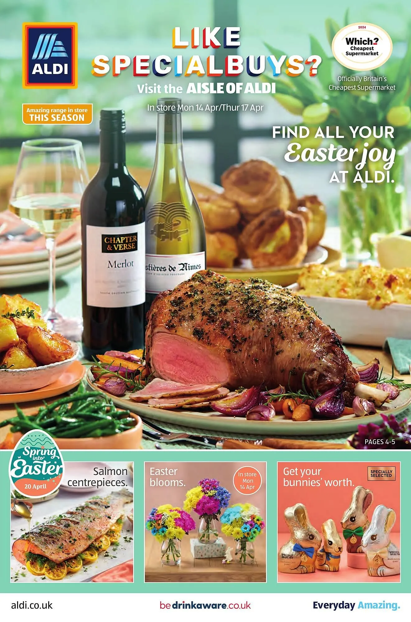 Aldi leaflet from 14 April to 17 April 2025 - Catalogue Page 1
