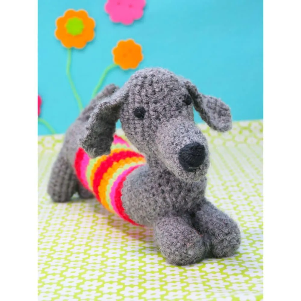 ButtonBag Crochet a Sausage Dog