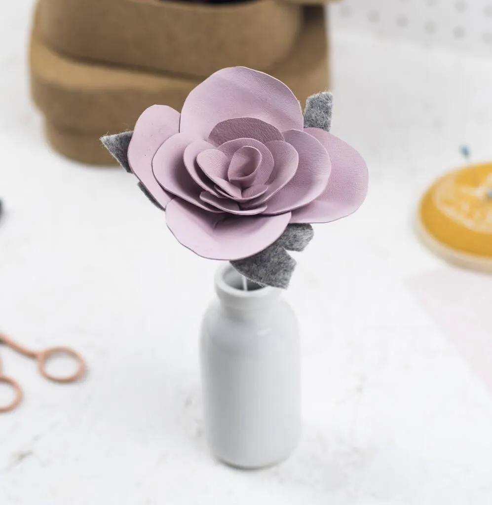 3rd Anniversary Leather Flower