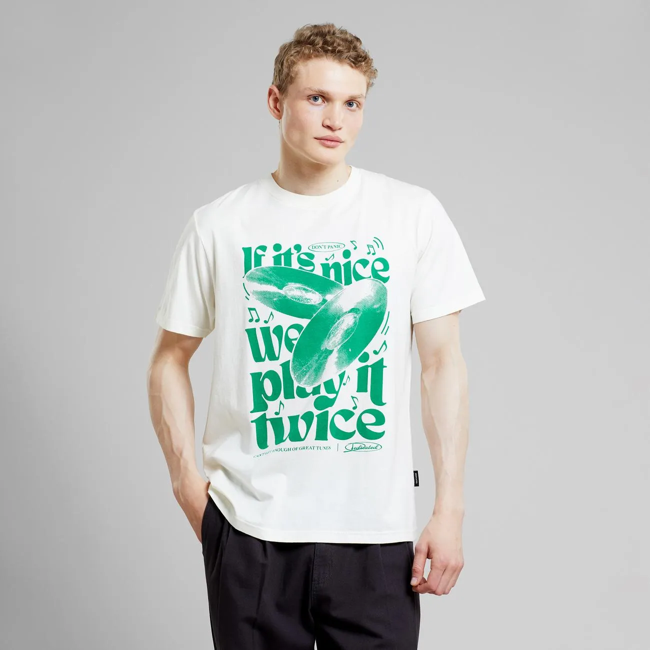 T-shirt Stockholm Play It Twice Off-White