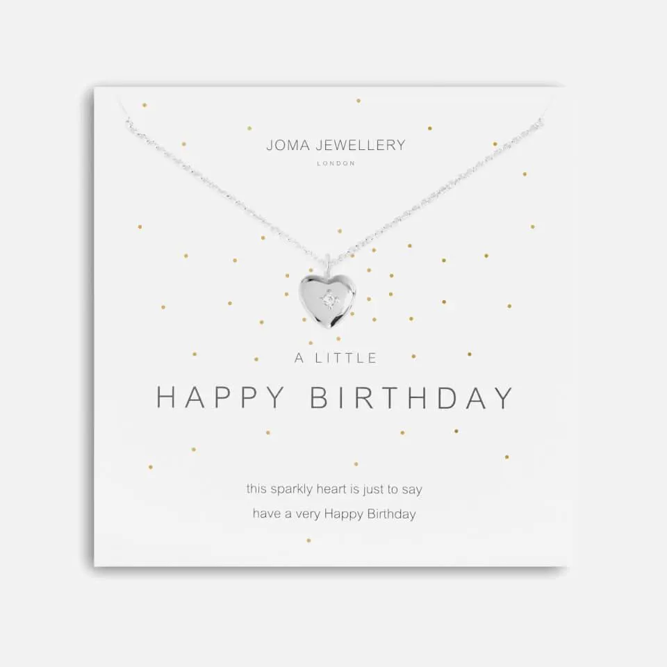 Joma Jewellery A Little Happy Birthday Necklace - Silver