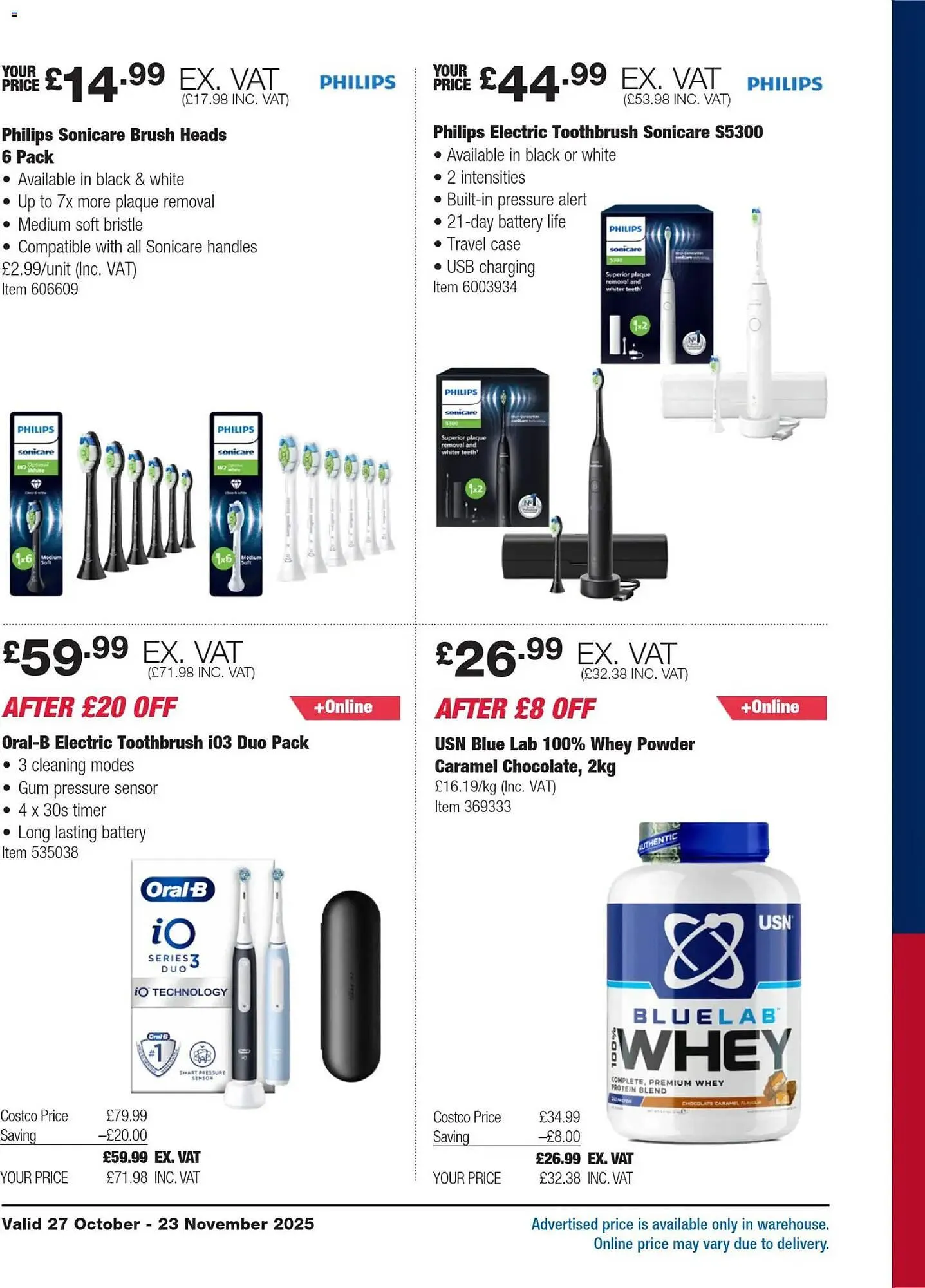 Costco leaflet from 27 October to 23 November 2025 - Catalogue Page 24