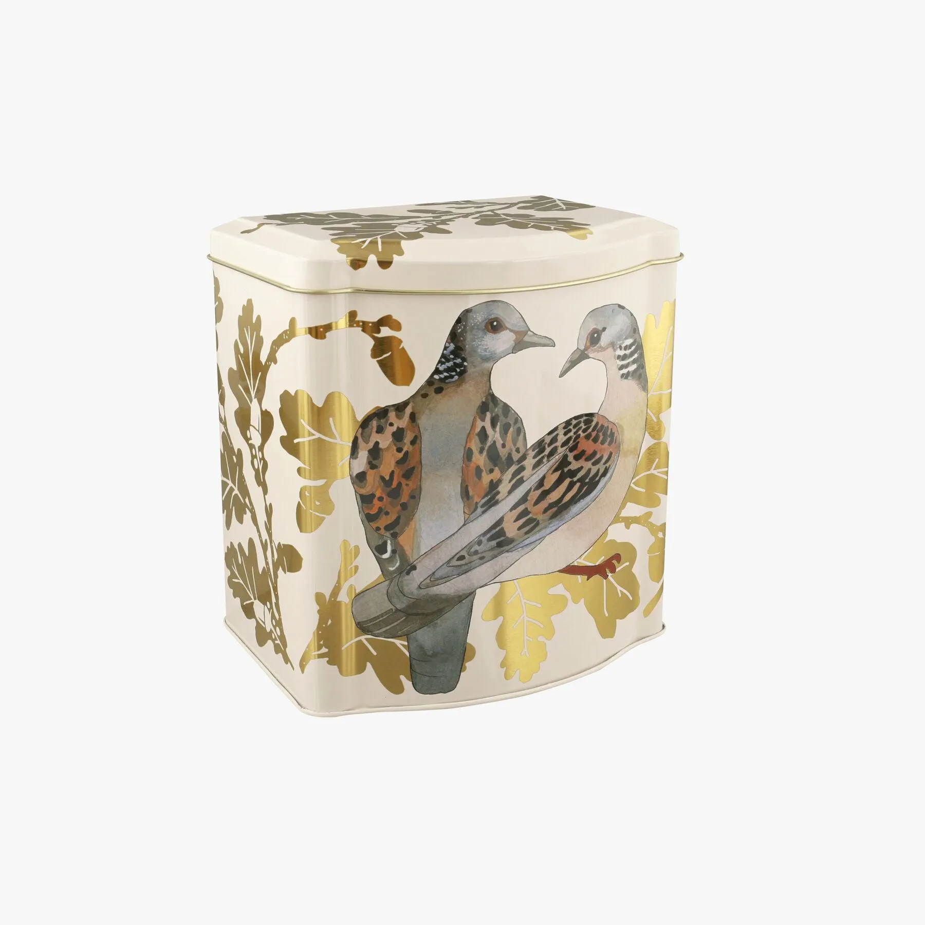 Two Turtle Doves Tin Tea Caddy