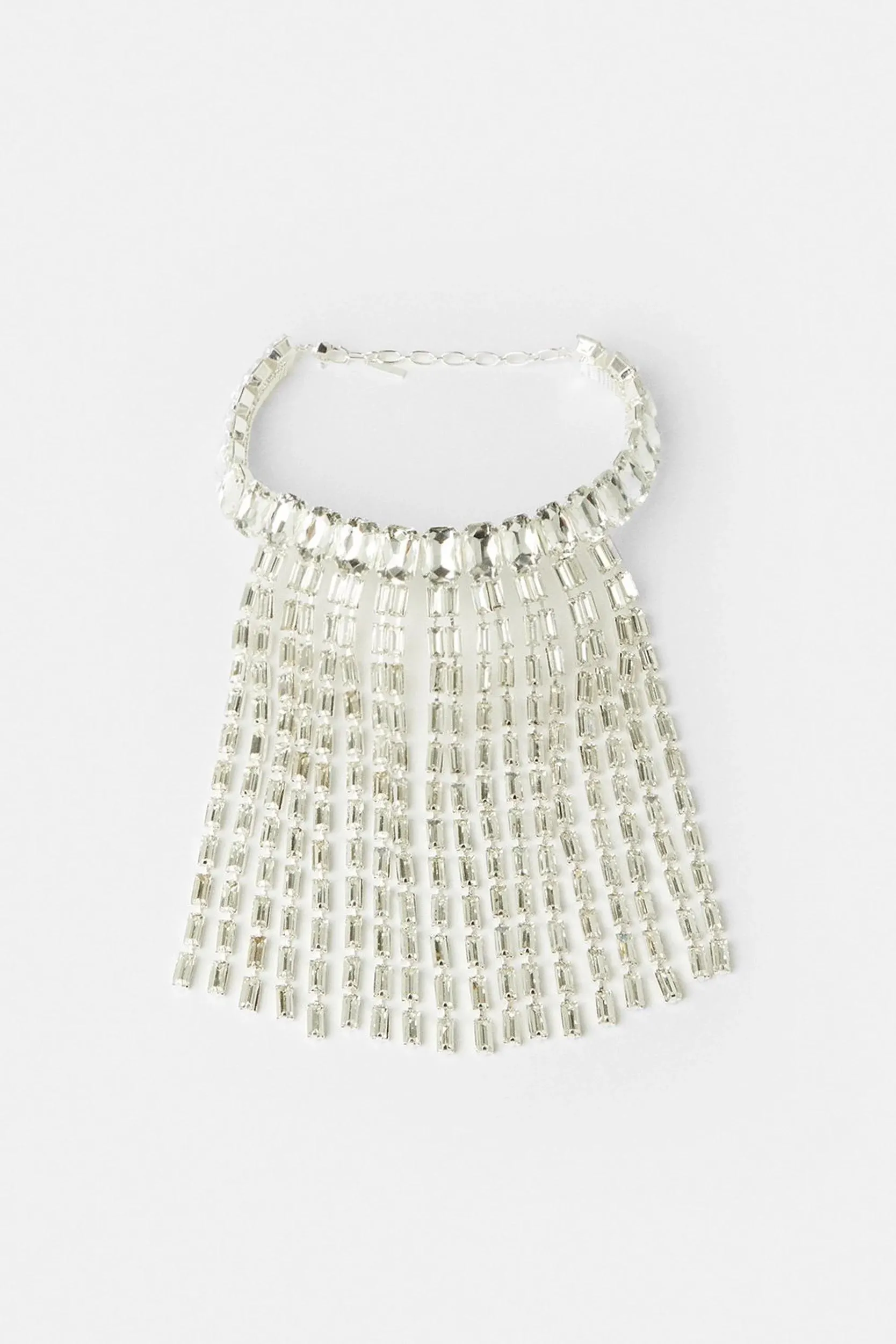 Diamante Drop Statement Necklace