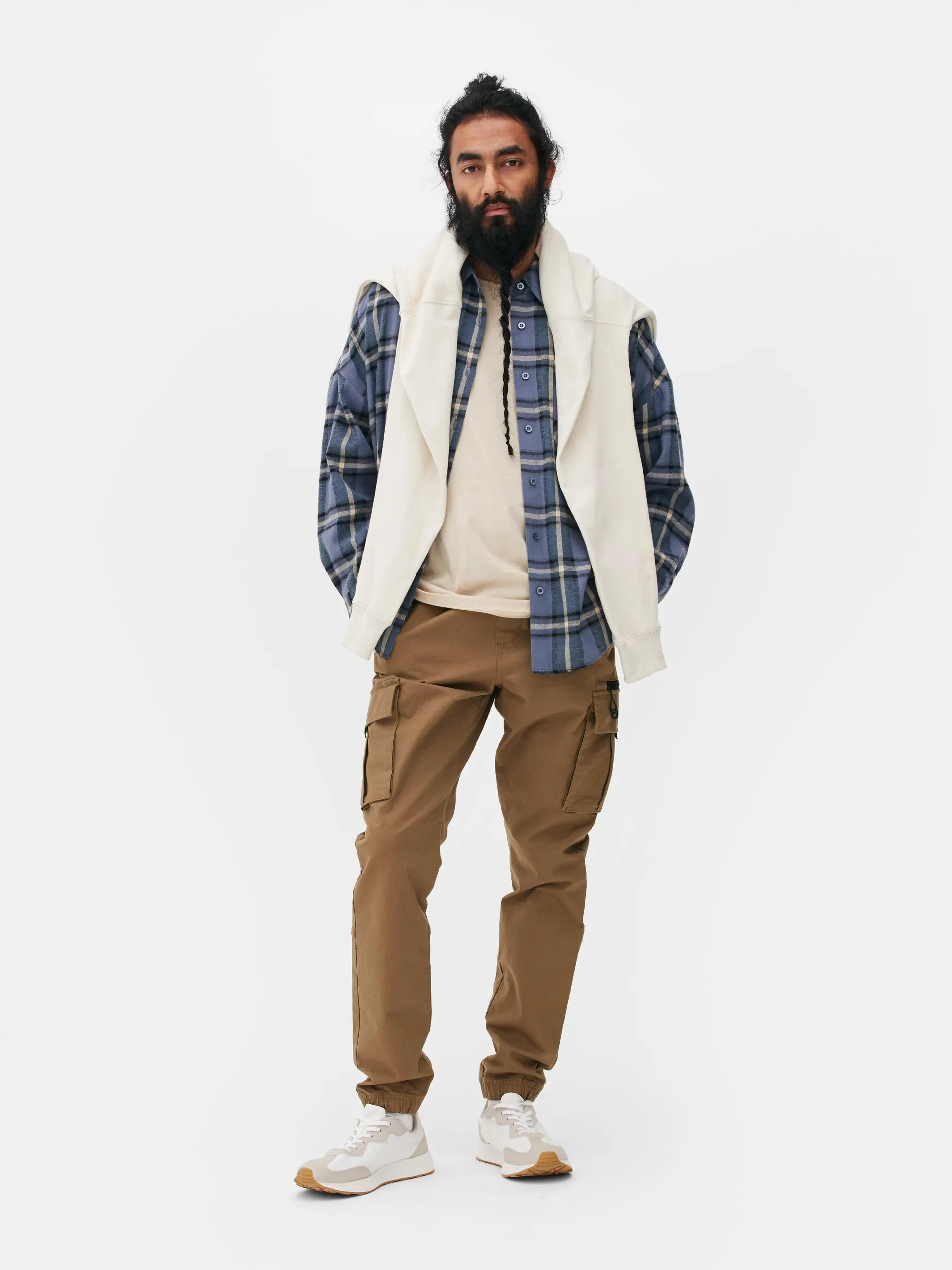 Slim Cuff Cargo Trousers