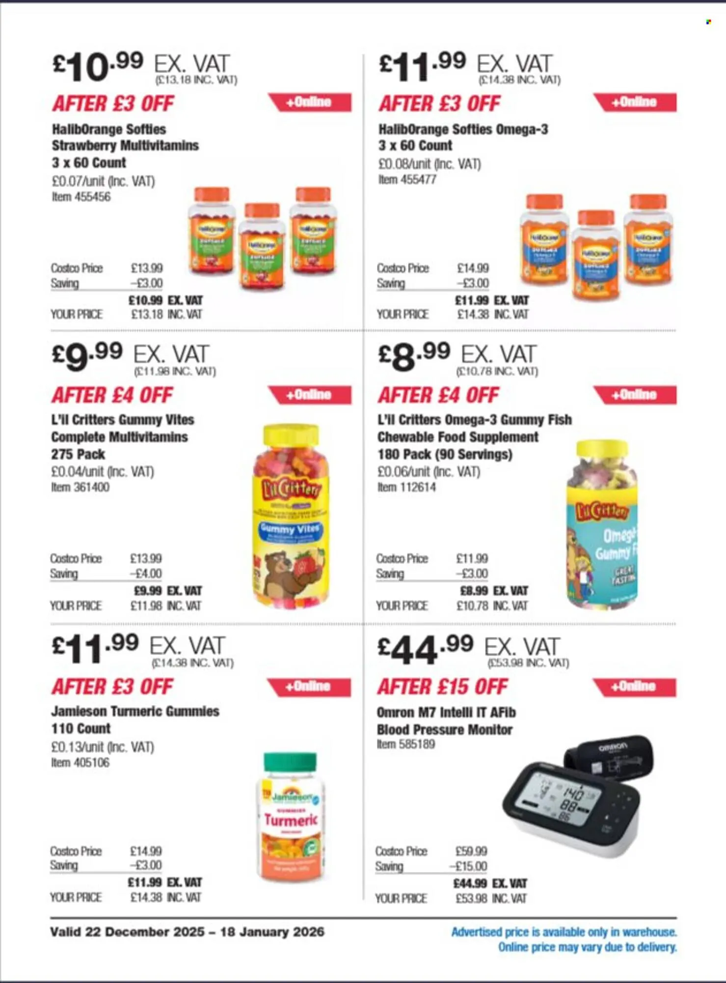 Costco leaflet from 22 December to 18 January 2026 - Catalogue Page 16