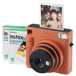 Fujifilm Instax Square SQ1 Instant Camera (20 Shots) - Terracotta Orange