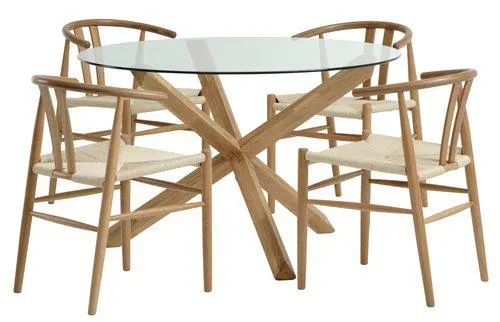AGERBY D119 table oak + 4 GUDERUP chairs oak/natural