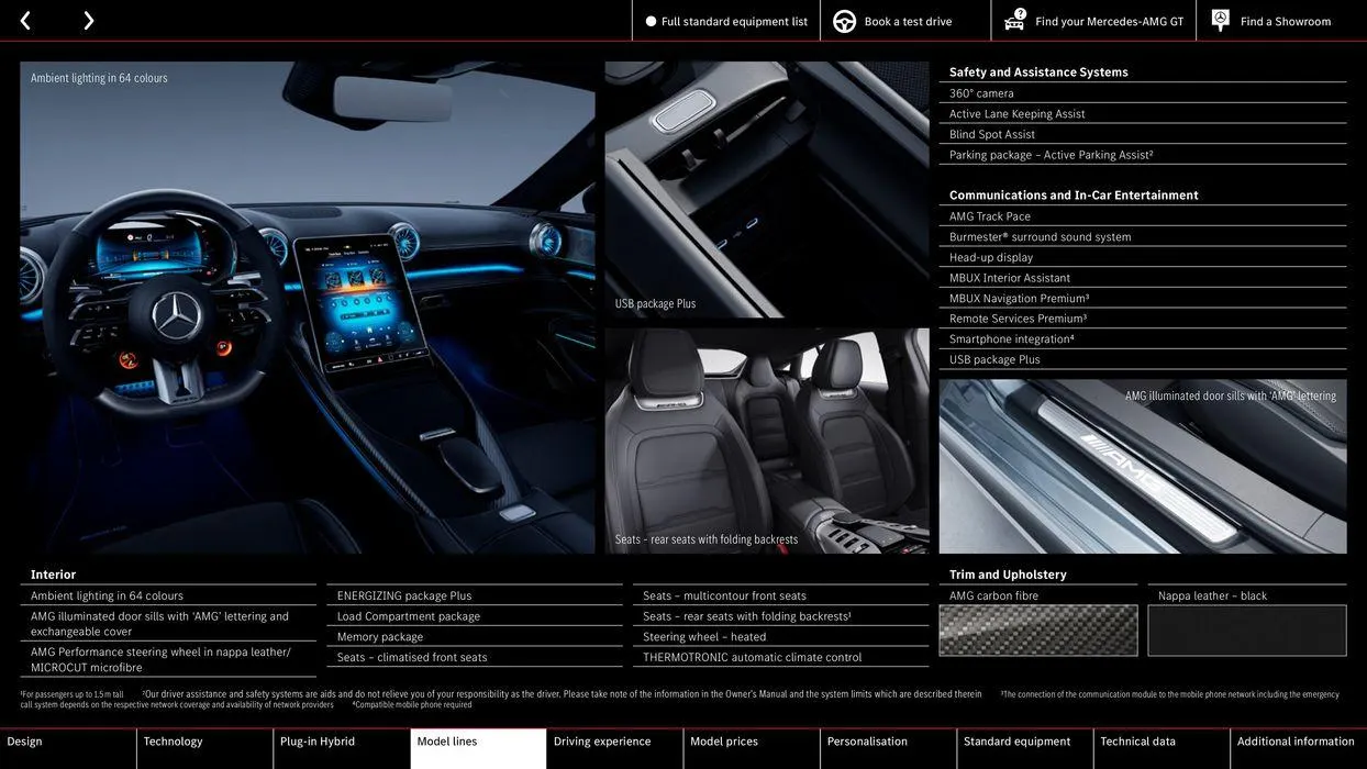 Mercedes-AMG GT Coupé from 10 August to 10 August 2025 - Catalogue Page 23