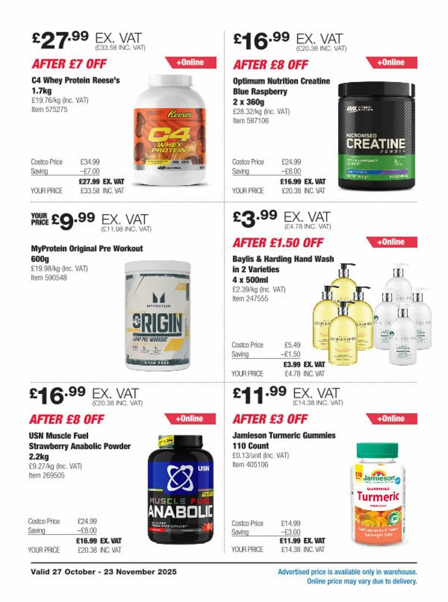 Costco leaflet from 27 October to 23 November 2025 - Catalogue Page 17