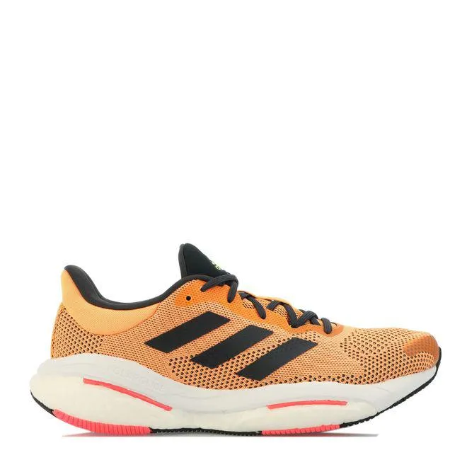 adidas Mens Solar Glide 5 Running Trainers in Orange