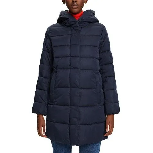 Mid-Length Padded Jacket with Hood