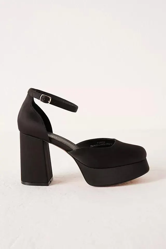Shoe The Bear Priscilla Closed-Toe Chunky Platform Heels