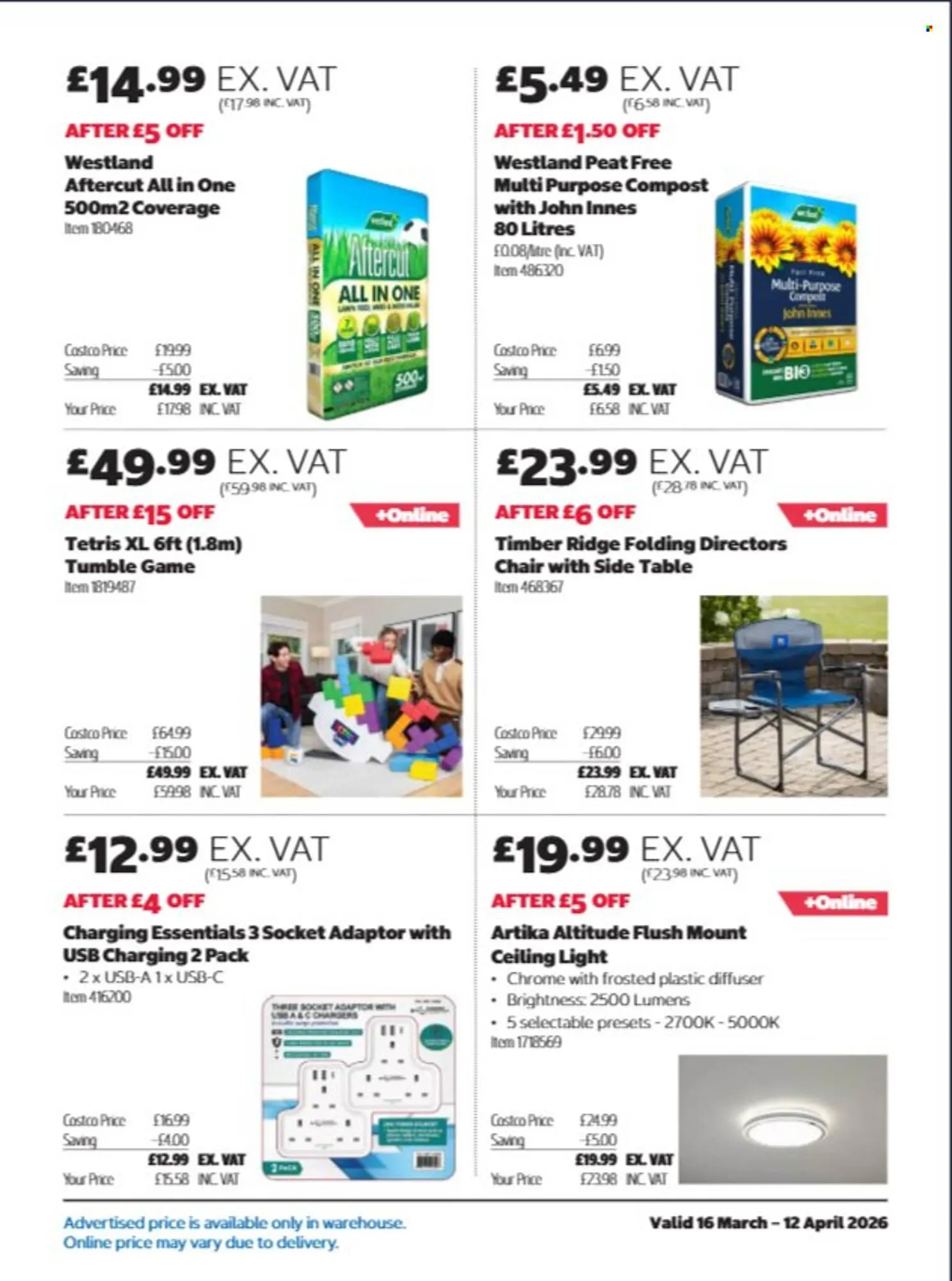 Costco leaflet from 16 March to 12 April 2026 - Catalogue Page 3