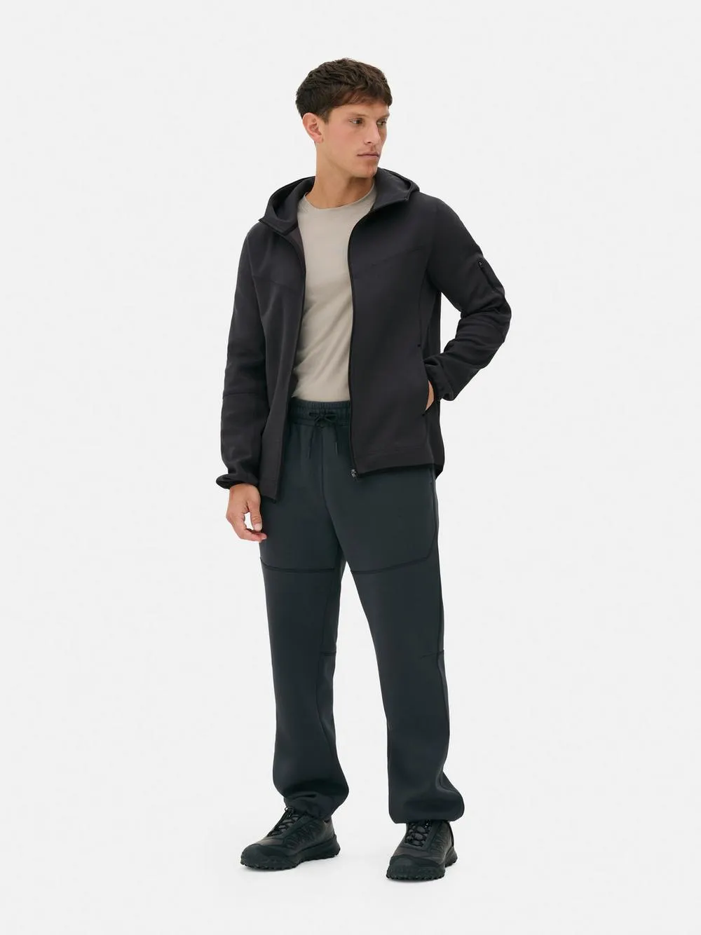 Zip Up Hooded Sweatshirt