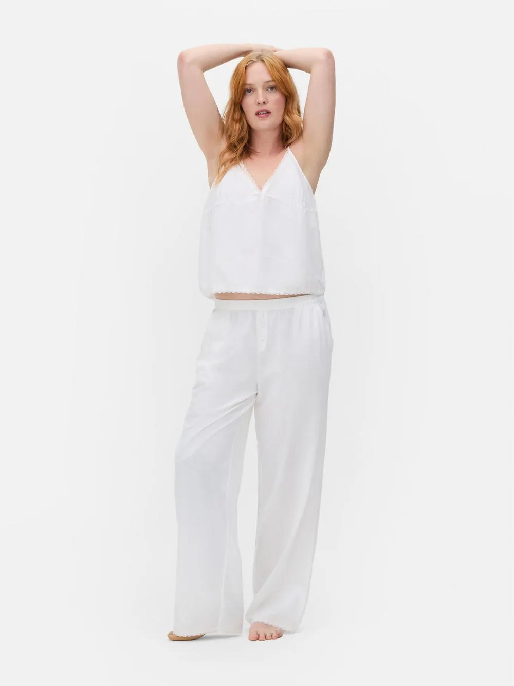 Lace Trim Pyjama Bottoms