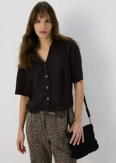 Black Boxy Shirt - Size 10