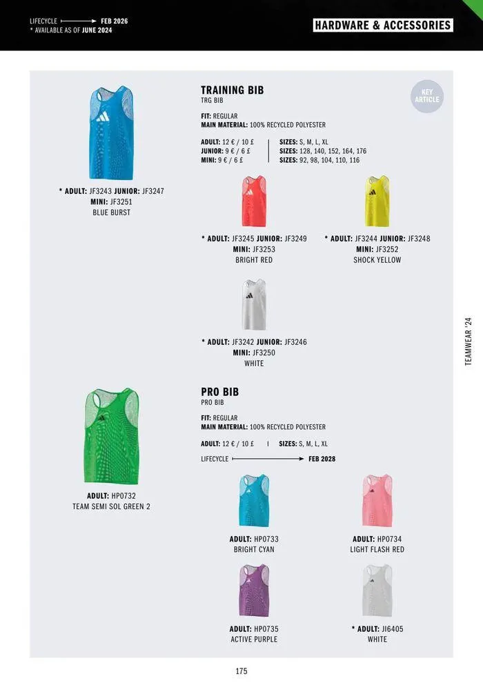 Adidas Teamwear 2024 from 11 March to 31 December 2024 - Catalogue Page 175