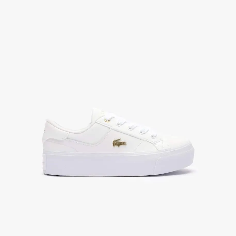 Women's Ziane Platform Logo Leather Trainers