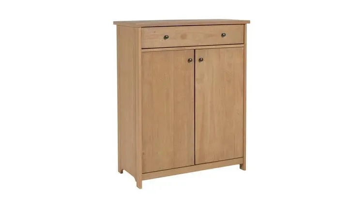 Habitat Denver 2 Door Tall Cabinet - Pine