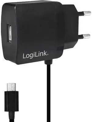 LogiLink Power Adapter Micro PA0146 USB charger Mains socket Max. output current 2000 mA 2 x USB, Micro USB plug