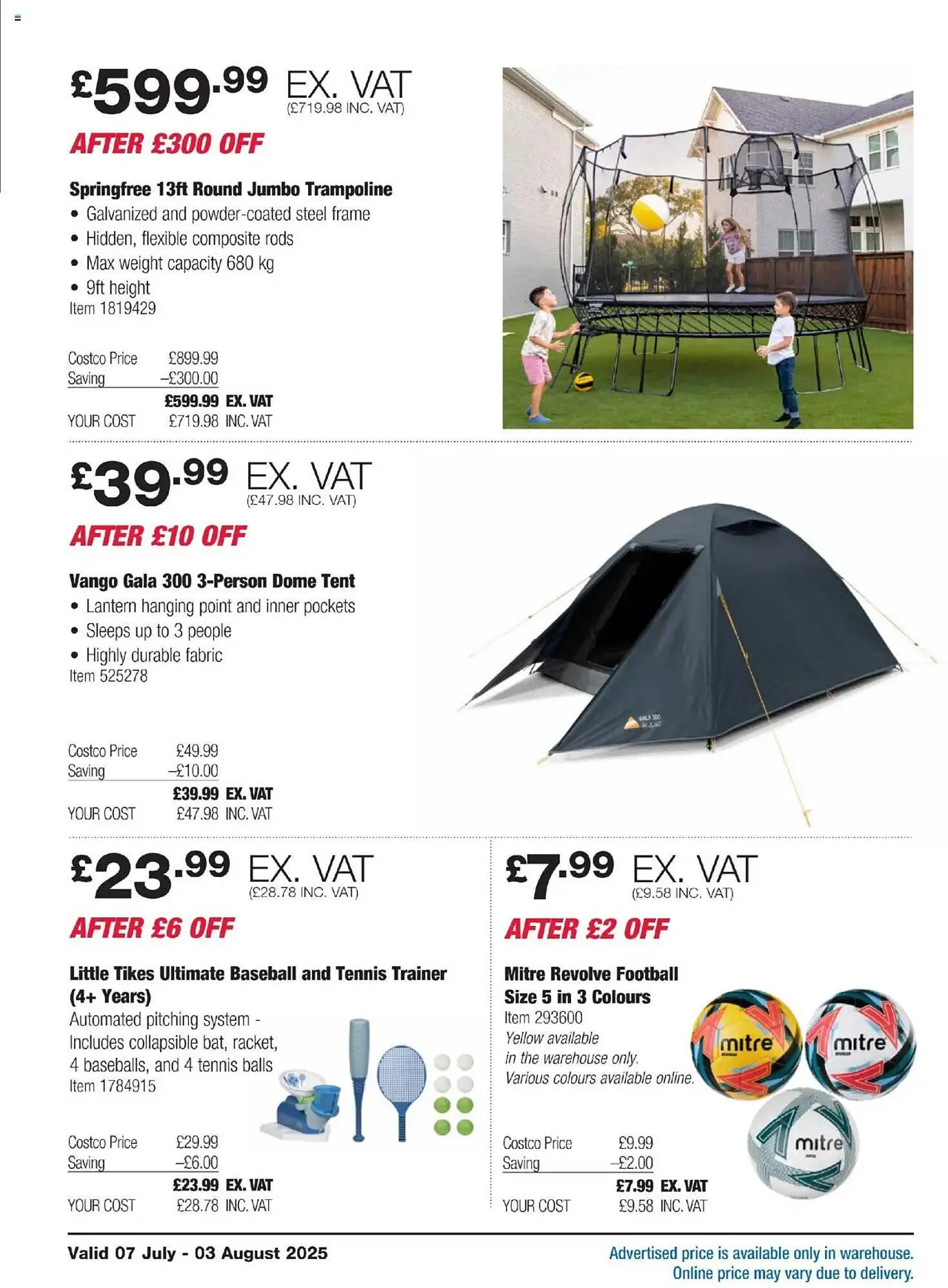Costco leaflet from 7 July to 3 August 2025 - Catalogue Page 2