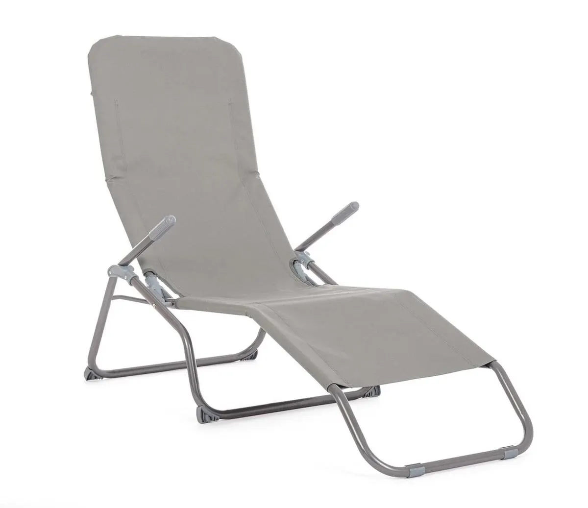Bolzano Grey Sunlounger
