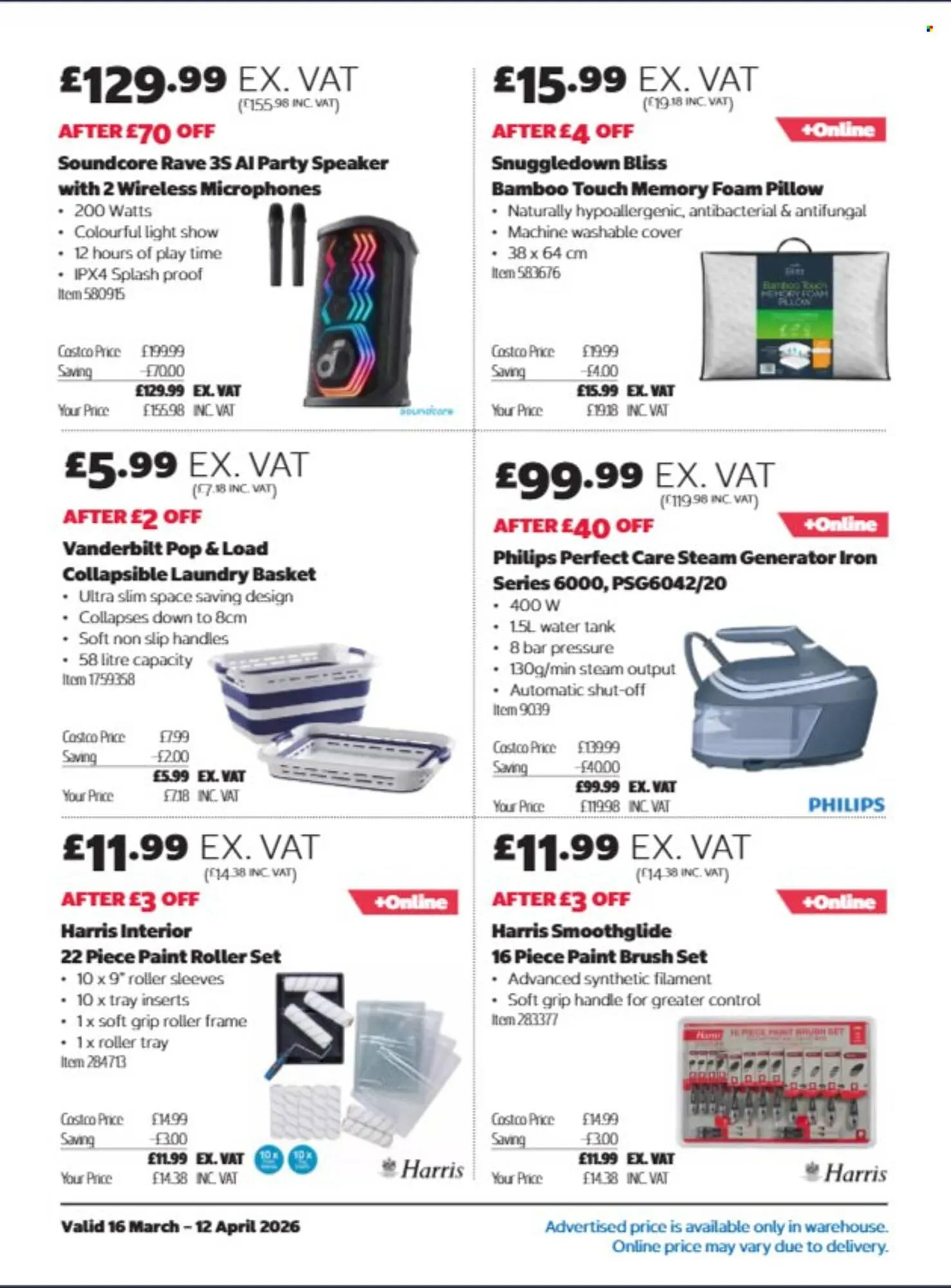 Costco leaflet from 16 March to 12 April 2026 - Catalogue Page 6
