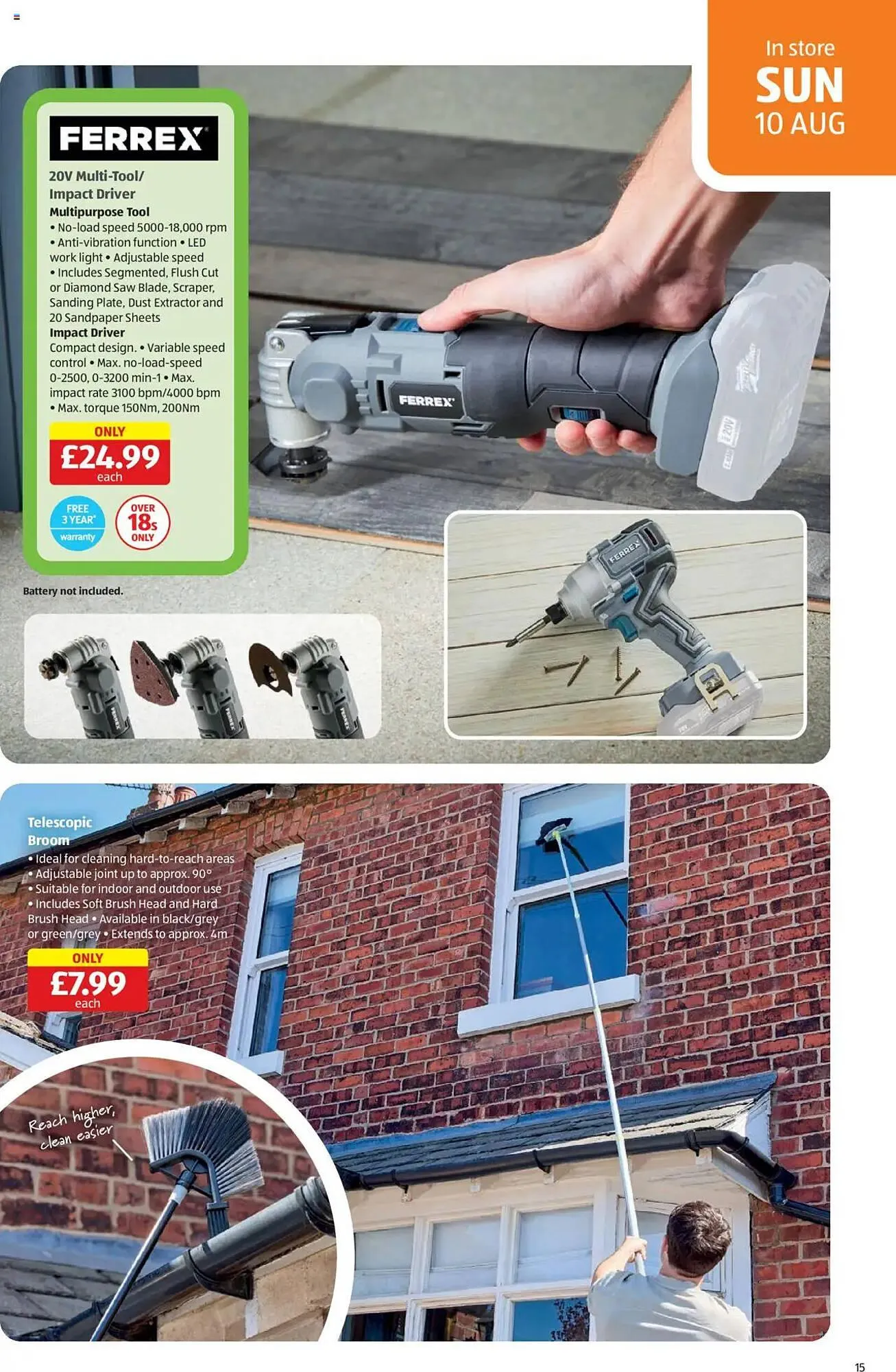 Aldi leaflet from 7 August to 12 August 2025 - Catalogue Page 15