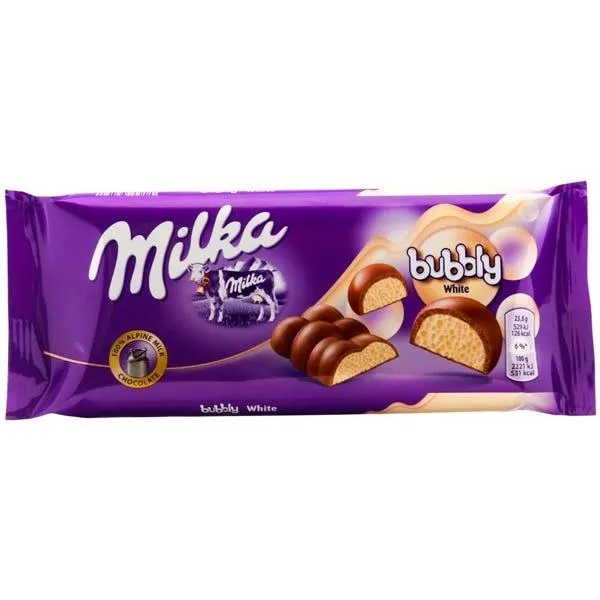 Milka Bubbly White, 95g