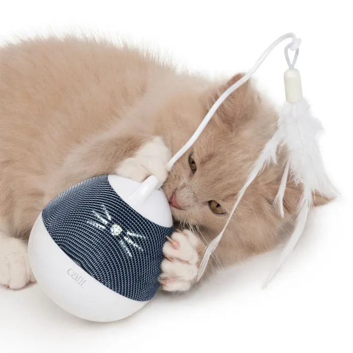 Catit Pixi Spinner Electronic Cat Toy White/Blue