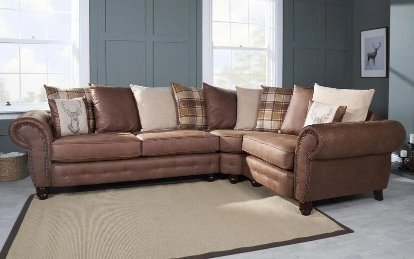 County Fabric 2 Corner 1 Scatter Back Sofa