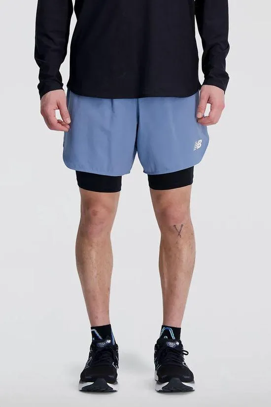 Mens Q Speed 6" 2-In-1 Running Shorts