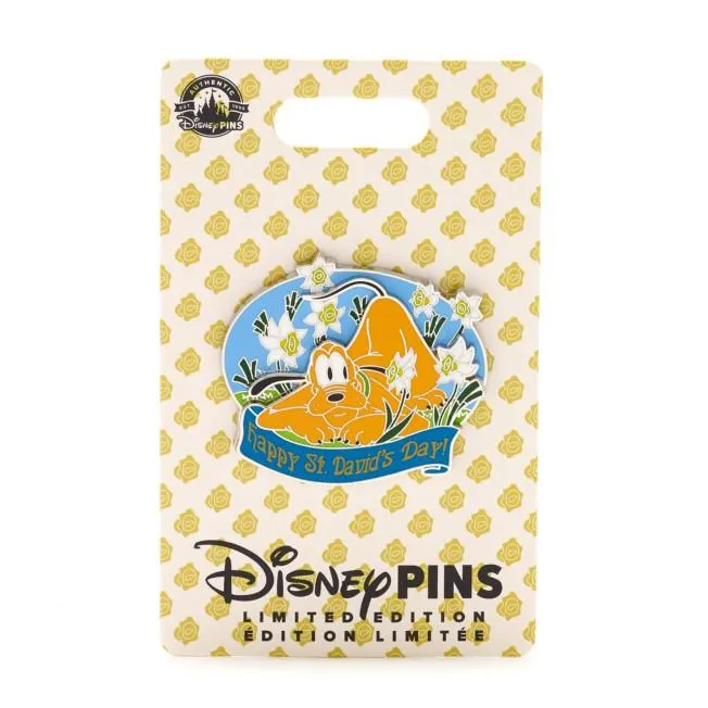 Disney Store Pluto St. David's Day Limited Edition Pin