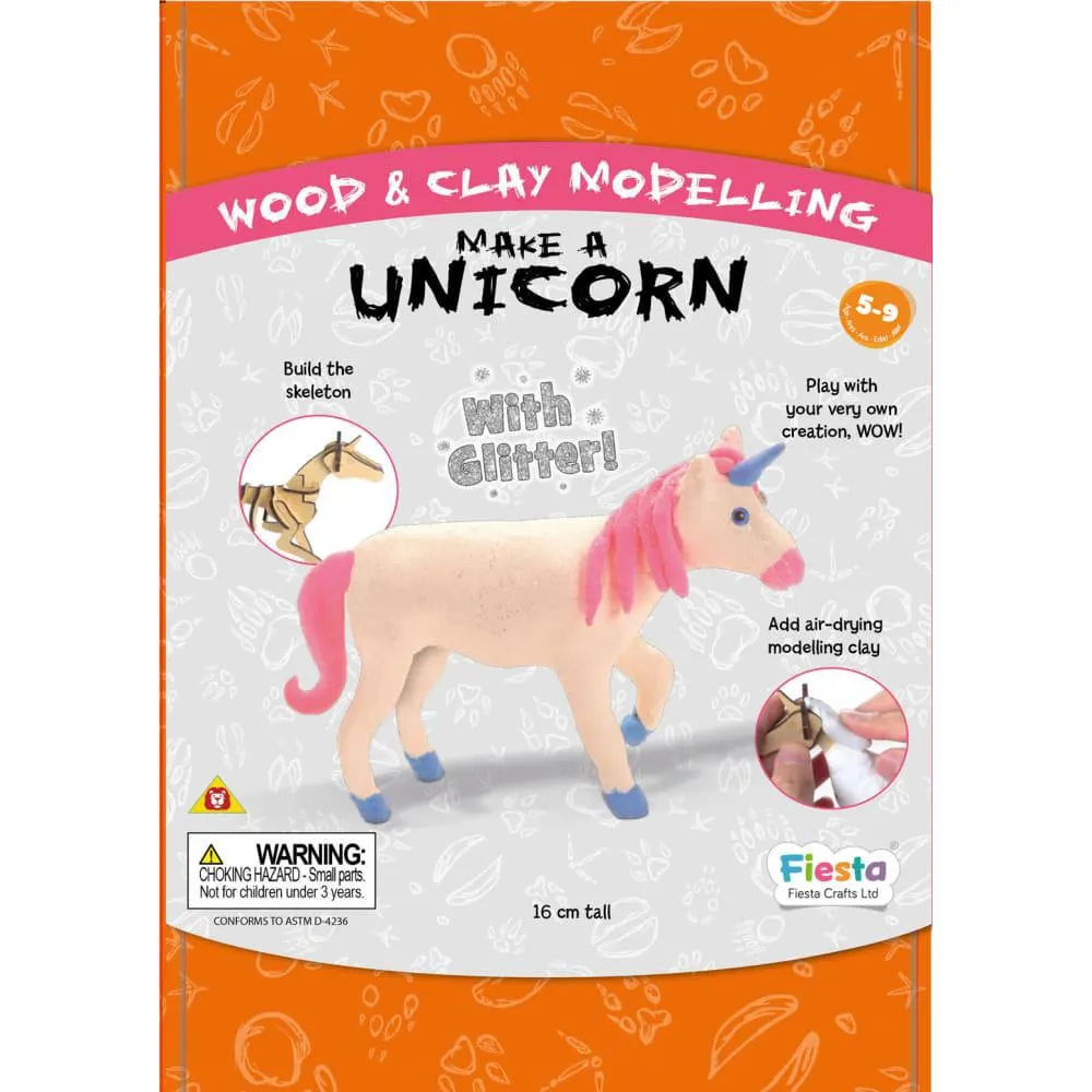 Make a Unicorn Wood & Clay 3D Modelling