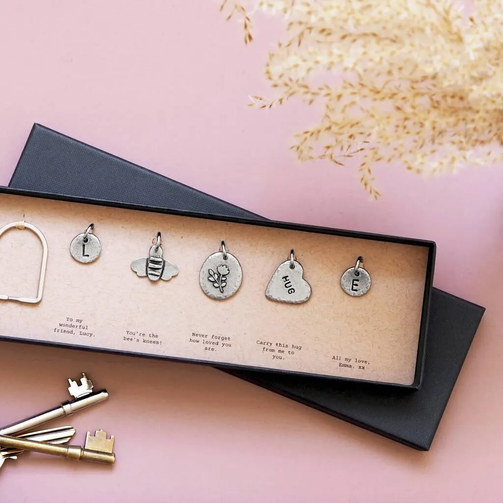 Personalised Friendship Charms Keyring