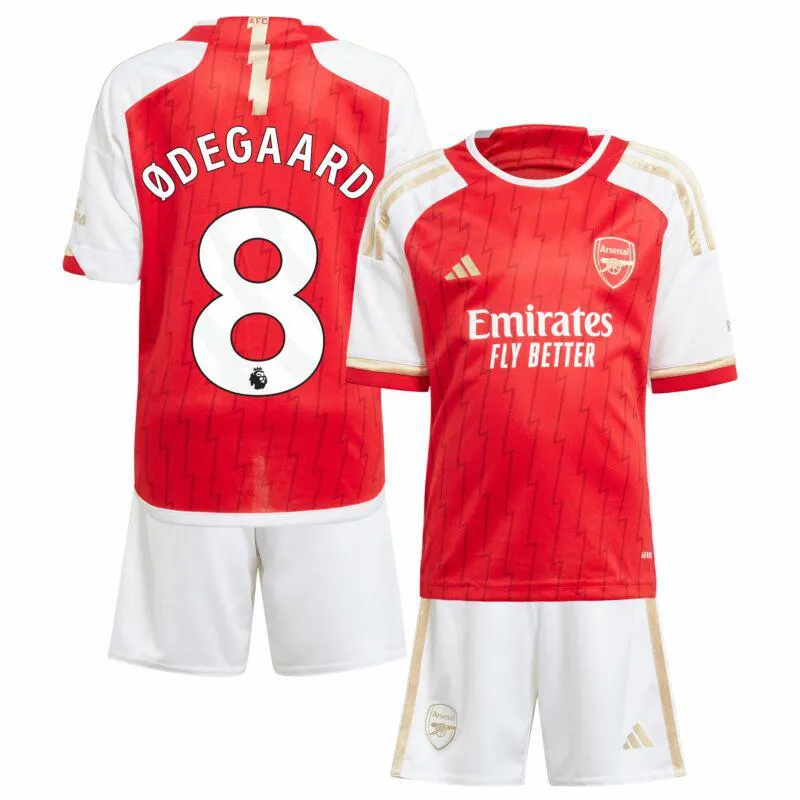adidas Arsenal Home Ødegaard 8 Mini Kit 2023-2024 (Premier League)