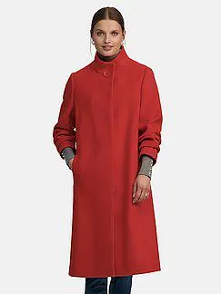 Jacket with stand-up collar