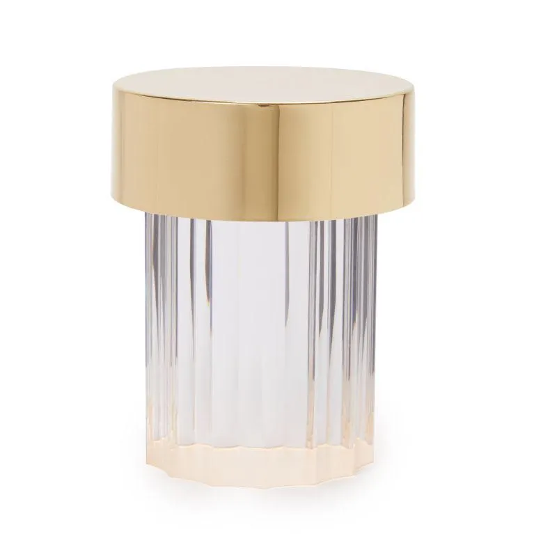 Last Order Fluted Table Lamp in Brass