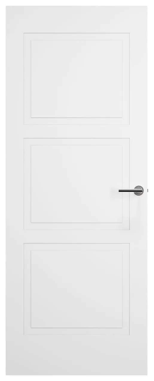 Wickes Langley White Shallow Moulded 3 Panel Semi Solid Internal Door - 1981mm