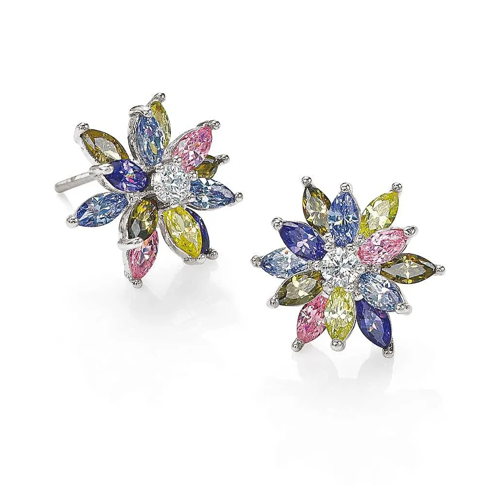 Prismatic Posy Stud Earrings